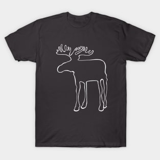 Moose with big antlers T-Shirt